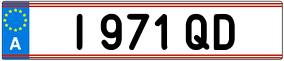 Truck License Plate